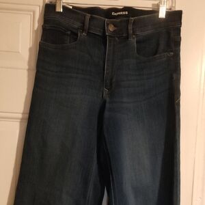 Express Women's Deep Indigo Flare Jeans